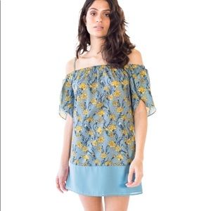 PINK MARTINI | Womens Medium Belize Summer Dress Off Shoulder Spahgetti Straps​​